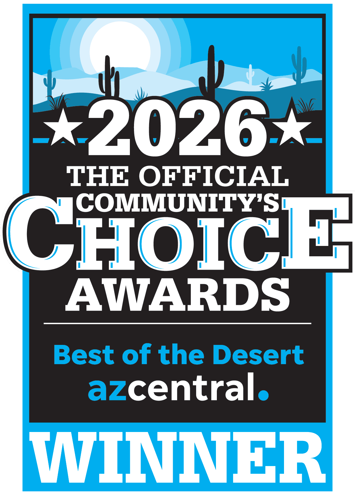 azcentral Community's Choice Awards, Best of the Desert winner, 2026